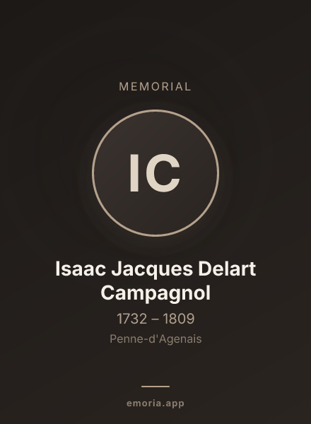 Memorial portrait of Isaac Jacques Delart Campagnol