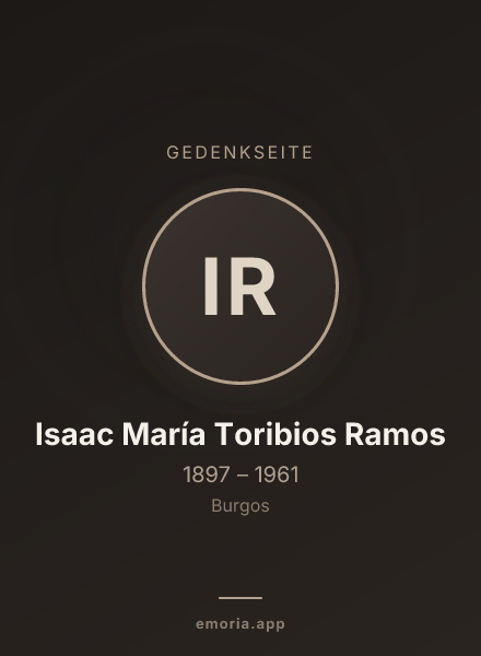 Gedenkportrait von Isaac María Toribios Ramos