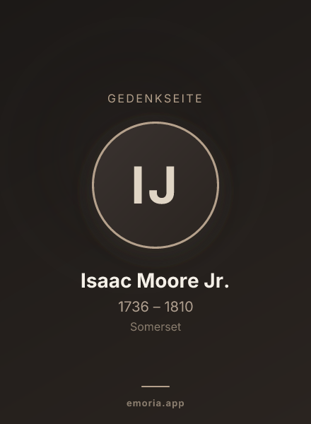 Gedenkportrait von Isaac Moore Jr.