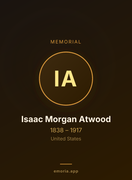 Memorial portrait of Isaac Morgan Atwood