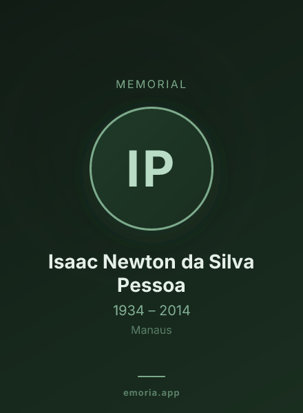 Memorial portrait of Isaac Newton da Silva Pessoa
