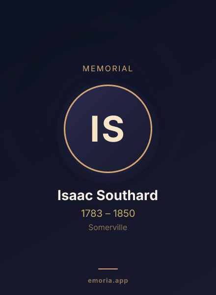 Memorial portrait of Isaac Southard