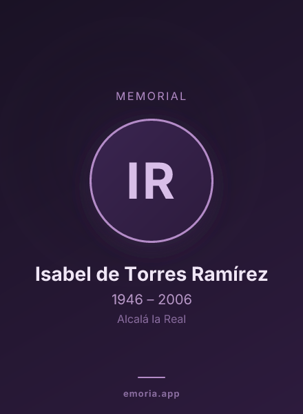 Memorial portrait of Isabel de Torres Ramírez