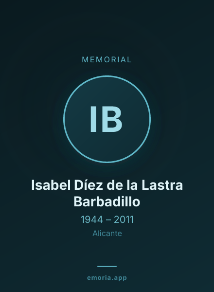 Memorial portrait of Isabel Díez de la Lastra Barbadillo