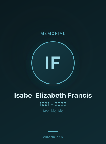 Memorial portrait of Isabel Elizabeth Francis
