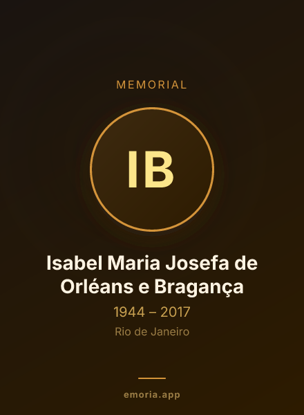 Memorial portrait of Isabel Maria Josefa de Orléans e Bragança