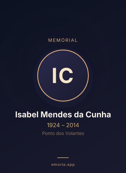 Memorial portrait of Isabel Mendes da Cunha