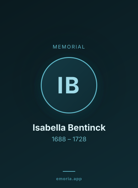 Memorial portrait of Isabella Bentinck
