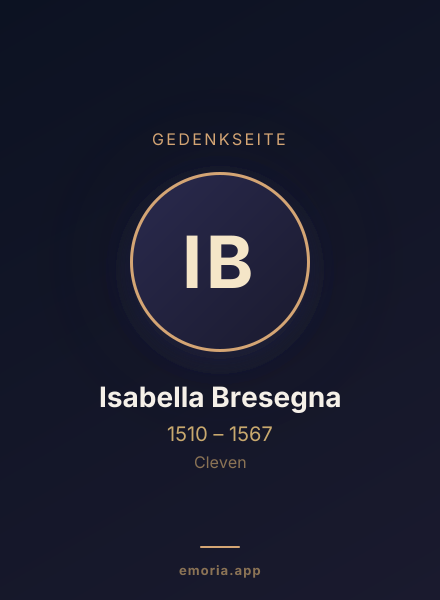 Gedenkportrait von Isabella Bresegna