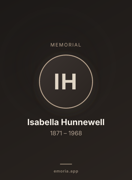 Memorial portrait of Isabella Hunnewell