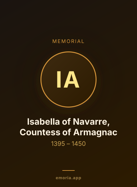 Memorial portrait of Isabella of Navarre, Countess of Armagnac