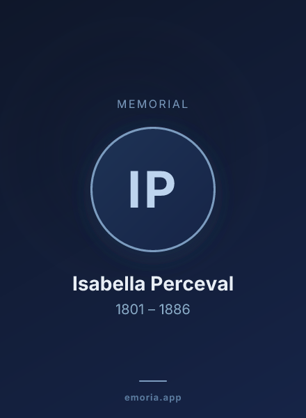 Memorial portrait of Isabella Perceval
