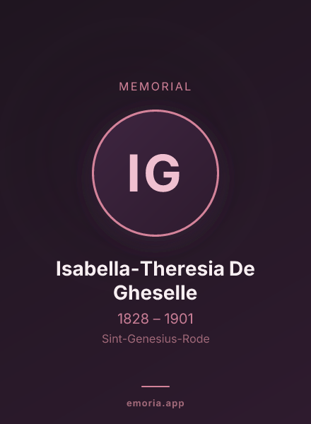 Memorial portrait of Isabella-Theresia De Gheselle