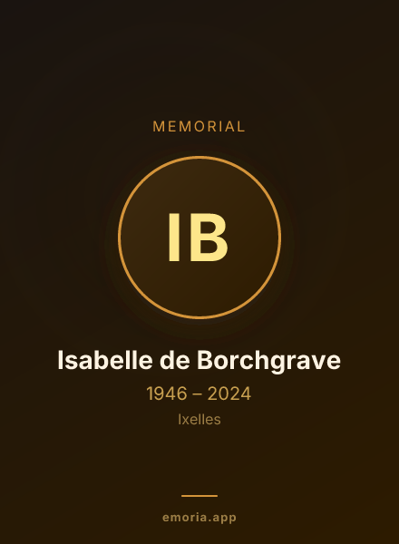 Memorial portrait of Isabelle de Borchgrave