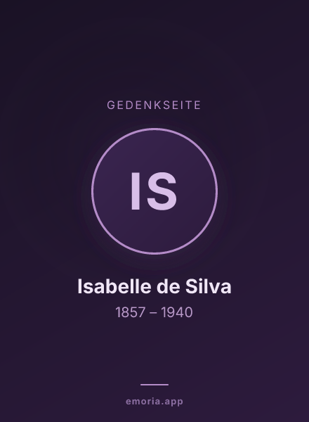 Gedenkportrait von Isabelle de Silva