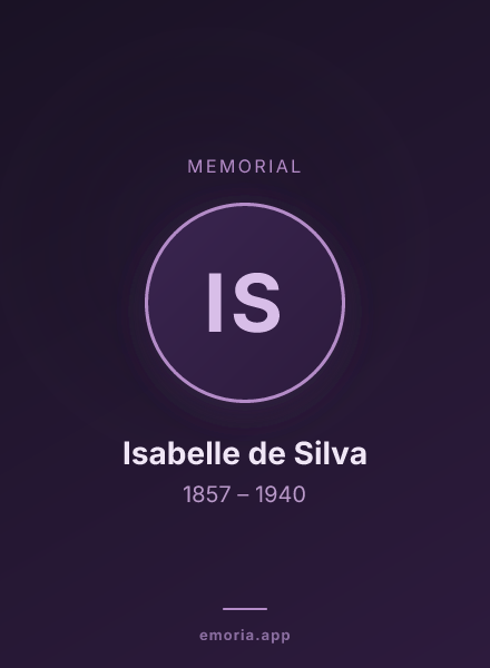 Memorial portrait of Isabelle de Silva
