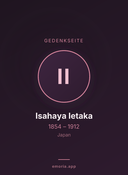Gedenkportrait von Isahaya Ietaka