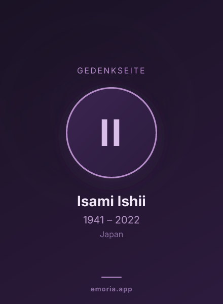 Gedenkportrait von Isami Ishii