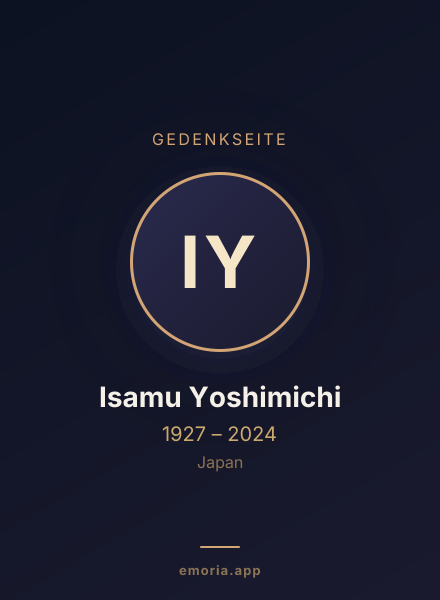 Gedenkportrait von Isamu Yoshimichi