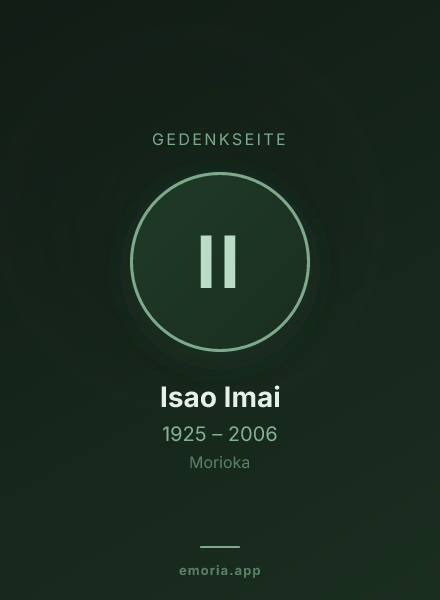 Gedenkportrait von Isao Imai