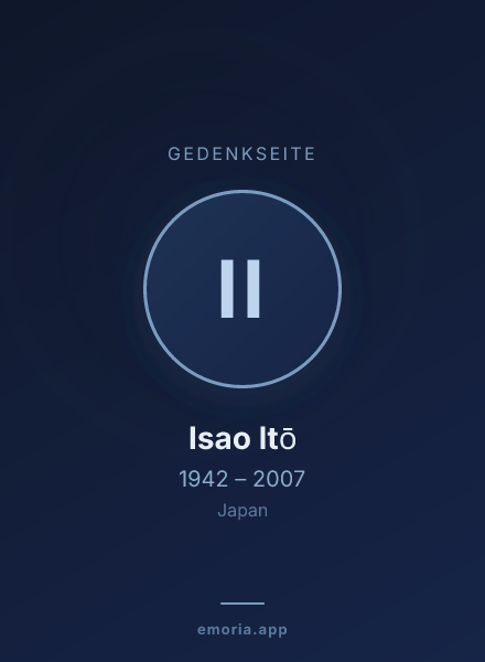 Gedenkportrait von Isao Itō