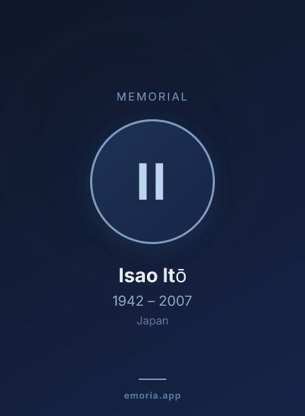 Memorial portrait of Isao Itō
