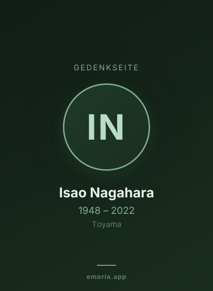 Gedenkportrait von Isao Nagahara
