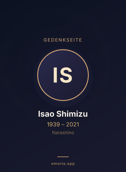 Gedenkportrait von Isao Shimizu