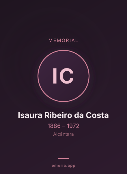 Memorial portrait of Isaura Ribeiro da Costa