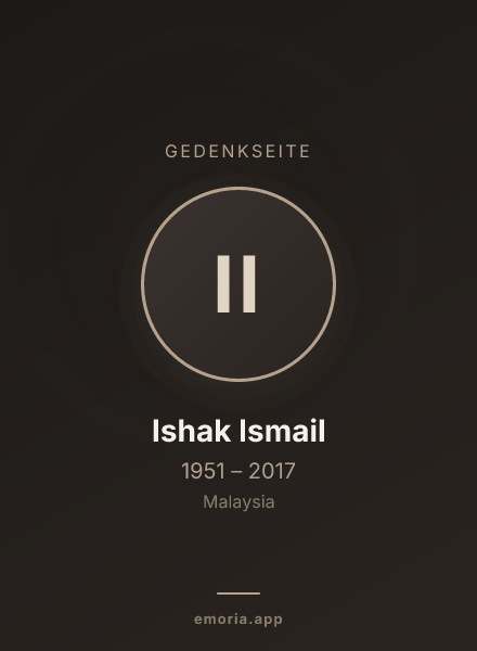 Gedenkportrait von Ishak Ismail