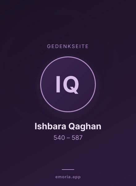 Gedenkportrait von Ishbara Qaghan