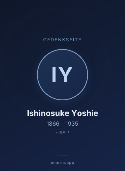 Gedenkportrait von Ishinosuke Yoshie