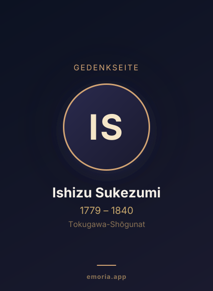 Gedenkportrait von Ishizu Sukezumi
