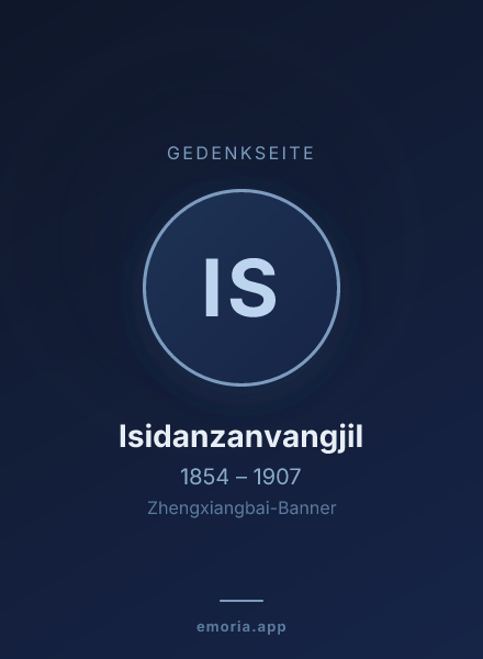 Gedenkportrait von Isidanzanvangjil