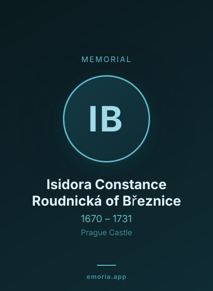 Memorial portrait of Isidora Constance Roudnická of Březnice