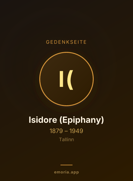 Gedenkportrait von Isidore (Epiphany)