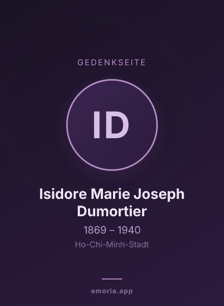 Gedenkportrait von Isidore Marie Joseph Dumortier
