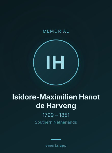 Memorial portrait of Isidore-Maximilien Hanot de Harveng