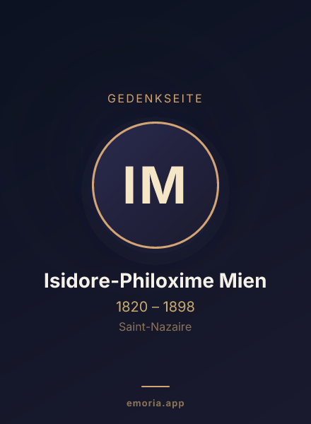 Gedenkportrait von Isidore-Philoxime Mien