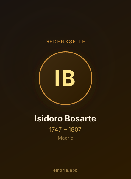 Gedenkportrait von Isidoro Bosarte