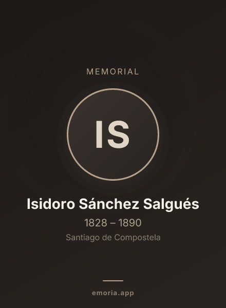 Memorial portrait of Isidoro Sánchez Salgués