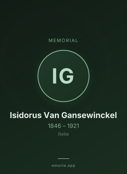 Memorial portrait of Isidorus Van Gansewinckel