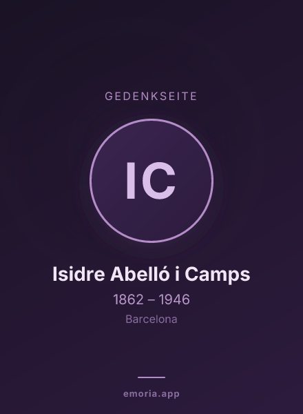 Gedenkportrait von Isidre Abelló i Camps