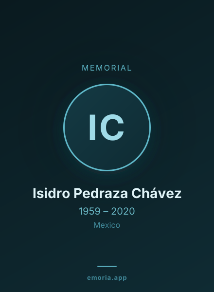 Memorial portrait of Isidro Pedraza Chávez