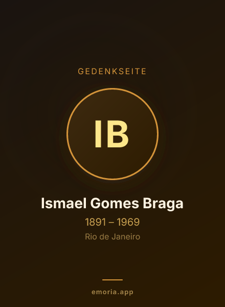 Gedenkportrait von Ismael Gomes Braga