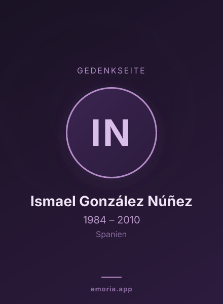 Gedenkportrait von Ismael González Núñez