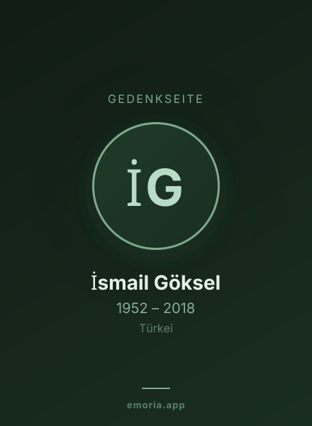 Gedenkportrait von İsmail Göksel
