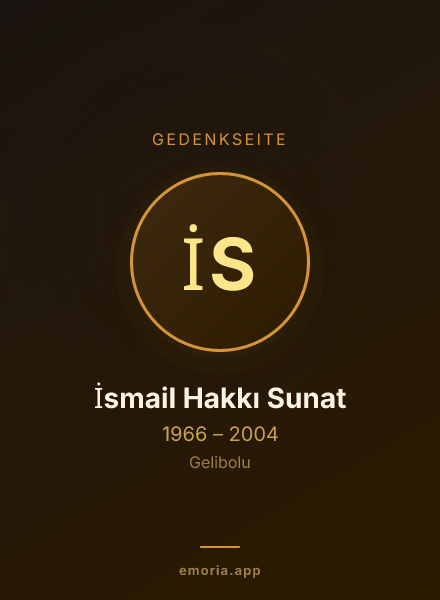Gedenkportrait von İsmail Hakkı Sunat
