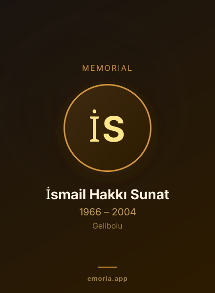 Memorial portrait of İsmail Hakkı Sunat