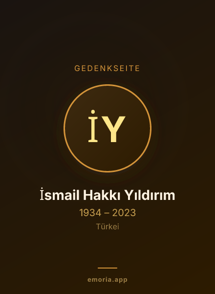 Gedenkportrait von İsmail Hakkı Yıldırım